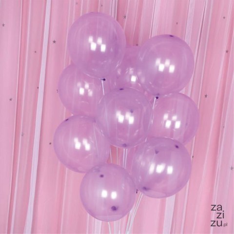Balon fioletowy transparentny 10cali 12szt 400368 Balon fioletowy transparentny 10cali 12szt 400368