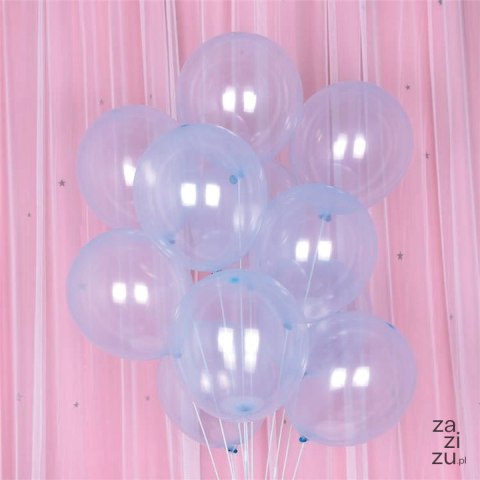 Balon niebieski transparentny 10cali 12szt 400367 Balon niebieski transparentny 10cali 12szt 400367