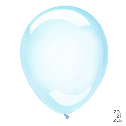 Balon niebieski transparentny 10cali 12szt 400367 Balon niebieski transparentny 10cali 12szt 400367
