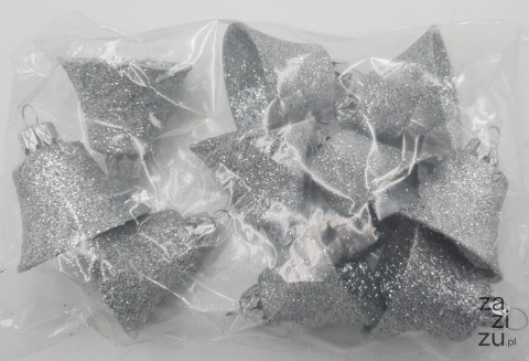 Bombki dzwonki brokat 10szt Bombki dzwonki brokat 10szt