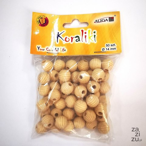 Koraliki drewniane naturalne z tłoczeniami 14mm 50szt. | PJ-0805 Koraliki drewniane naturalne z tłoczeniami 14mm 50szt. | PJ-0805