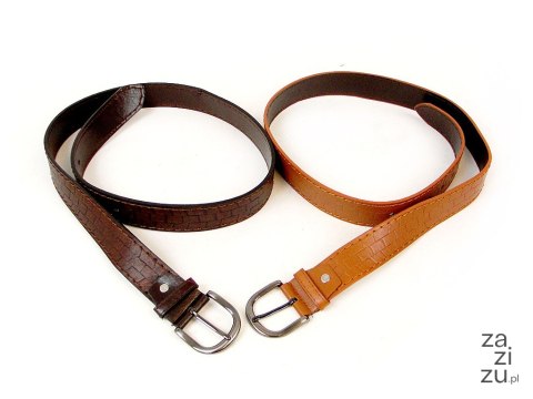 Pasek do spodni skórzany 240 dł. 116cm szer. 3,7cm, klamerka Pasek do spodni skórzany 240 dł. 116cm szer. 3,7cm, klamerka