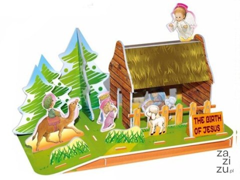 Puzzle 3D szopka 25el Stajenka Betlejem | ZA2216 Puzzle 3D szopka 25el Stajenka Betlejem | ZA2216