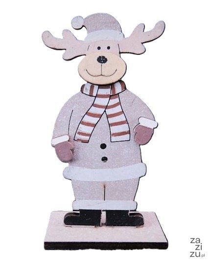 Renifer drewniany figurka wys. 14cm | 484018 Renifer drewniany figurka wys. 14cm | 484018