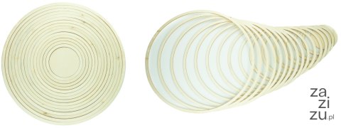 Ringi drewniane gr. 3 mm, szer. 1 cm 16 szt. | RD-5268 Ringi drewniane gr. 3 mm, szer. 1 cm 16 szt. | RD-5268