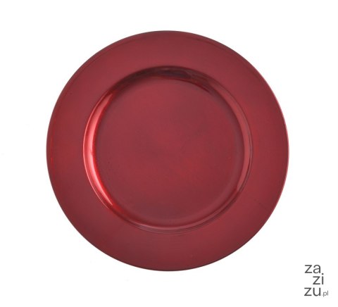 Talerz dekoracyjny czerwony plexi 22cm | P0001-22_R Talerz dekoracyjny czerwony plexi 22cm | P0001-22_R