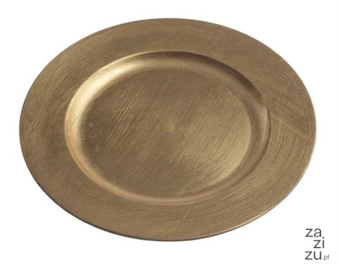 Talerz dekoracyjny plexi 22cm gold | P0001-22_GLD Talerz dekoracyjny plexi 22cm gold | P0001-22_GLD