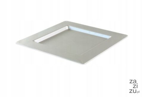 Talerze plastikowe 30 x 30 cm srebrne 4 szt. 34-23 Talerze plastikowe 30 x 30 cm srebrne 4 szt. 34-23