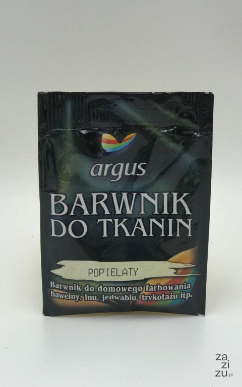 Barwnik do tkanin bez gotowania popielaty 15g Barwnik do tkanin bez gotowania popielaty 15g