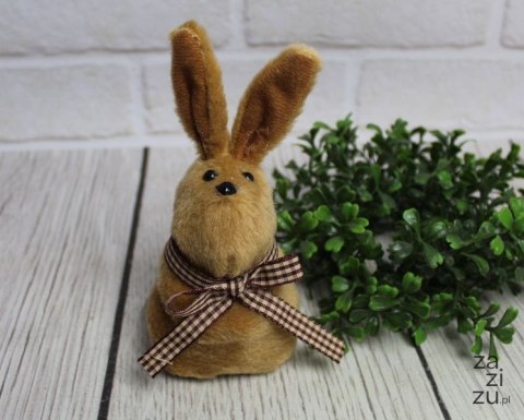 Figurka 6szt. maskotka wielkanocna zajączek brązowy 15cm | SN52414 Figurka 6szt. maskotka wielkanocna zajączek brązowy 15cm | SN52414