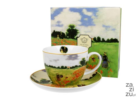 Filiżanka jumbo ze spodkiem 470ml POPPY FIELD C. Monet Filiżanka jumbo ze spodkiem 470ml POPPY FIELD C. Monet