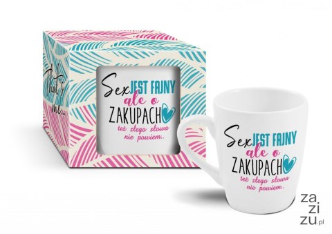 Kubek baryłka 300ml Babskie sprawy ''Sex jest fajny, ale o zakupach..." Kubek baryłka 300ml Babskie sprawy ''Sex jest fajny, ale o zakupach..."