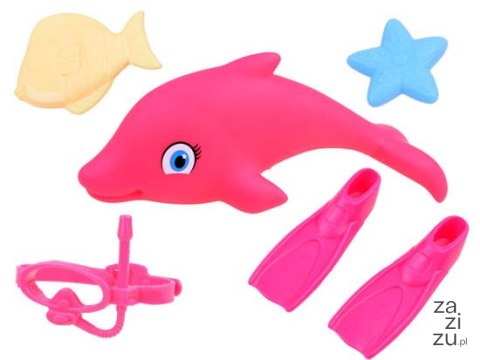 Lalka pływaczka nurek z delfinem ZA3923 Lalka pływaczka nurek z delfinem ZA3923