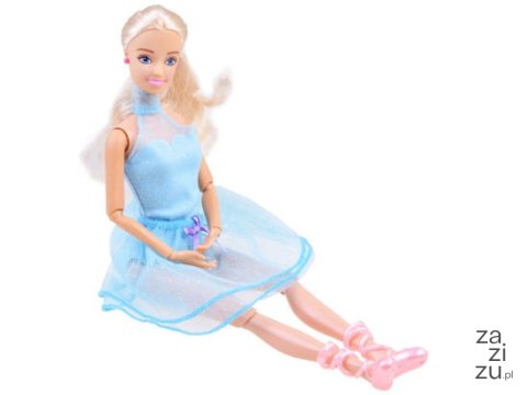 Lalka tancerka niebieska sukienka | ZA3920 Lalka tancerka niebieska sukienka | ZA3920