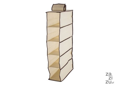 Organizer do szafy wisząca półka z 5 półkami 70cm 01336 Organizer do szafy wisząca półka z 5 półkami 70cm 01336
