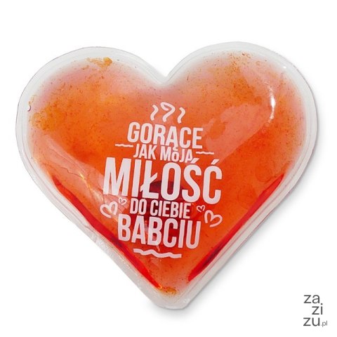 Podgrzewacz do rąk Serce - Gorące jak moja miłość do Ciebie Babciu Podgrzewacz do rąk Serce - Gorące jak moja miłość do Ciebie Babciu