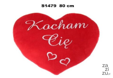 Serce pluszowe 80cm "Kocham Cię" S1479 Serce pluszowe 80cm "Kocham Cię" S1479