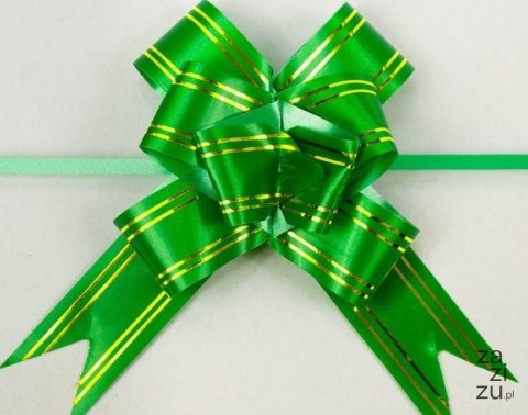 Wstążka 3cm x 50 cm 10szt zielona Wst-0010 Wstążka 3cm x 50 cm 10szt zielona Wst-0010