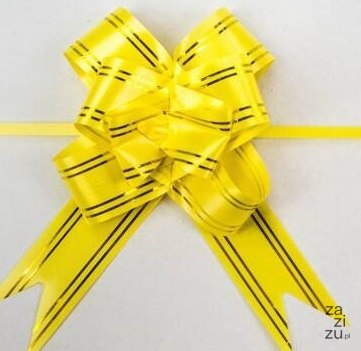 Wstążka 3cm x 50 cm 10szt żółta Wst-0010 Wstążka 3cm x 50 cm 10szt żółta Wst-0010
