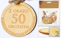 Zawieszka drewniana lub do przyklejenia z tekstem 