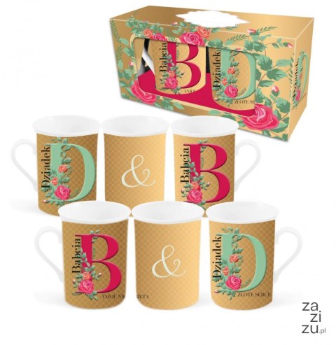 Zestaw 2 kubków NBC wysokich 290ml - Babcia, Dziadek Zestaw 2 kubków NBC wysokich 290ml - Babcia, Dziadek