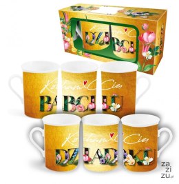 Zestaw 2 kubków NBC wysokich 290ml - Kocham Cię Babciu, Kocham Cię Dziadku