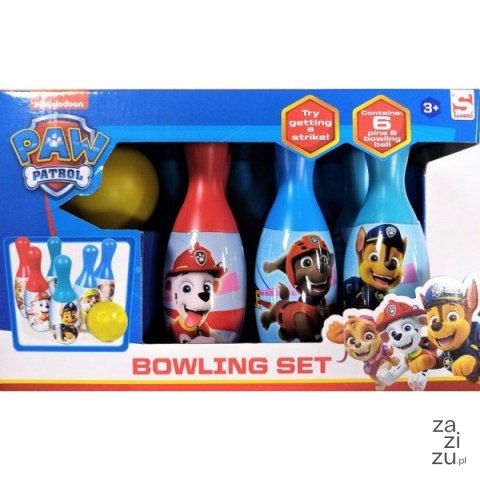 Zestaw kręgli niebieskich PAW PATROL 19x31cm | M-258 Zestaw kręgli niebieskich PAW PATROL 19x31cm | M-258