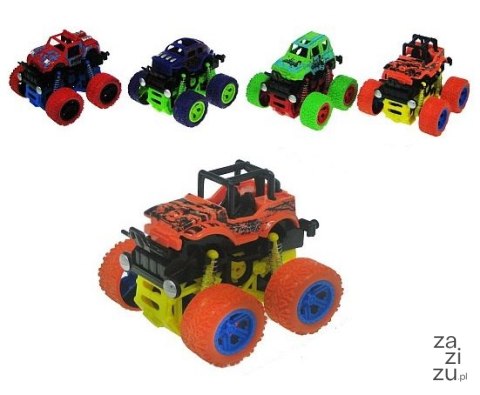 Auto na dużych kołach 9cm z napędem | H13015 12szt Auto na dużych kołach 9cm z napędem | H13015 12szt