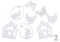Ażurowe wykrawanki wielkanocne 4cm - 6cm 8szt. | G2467