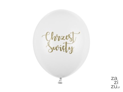 Balony 30 cm, Chrzest Święty, Pastel Pure White 30szt. SB14P-309-008 Balony 30 cm, Chrzest Święty, Pastel Pure White 30szt. SB14P-309-008