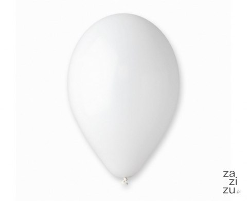 Balony pastel 13" - białe 50 szt. G120 Balony pastel 13" - białe 50 szt. G120