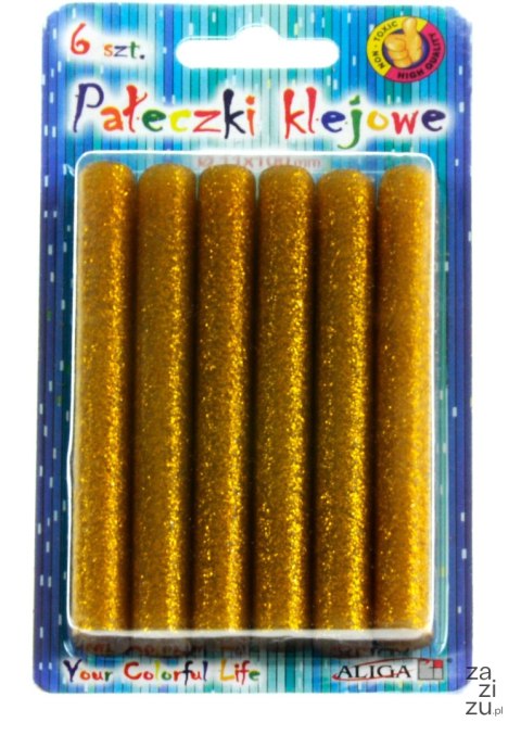 Klej do pistoletu złoty 6szt. 11mm | JB11-Zł Klej do pistoletu złoty 6szt. 11mm | JB11-Zł