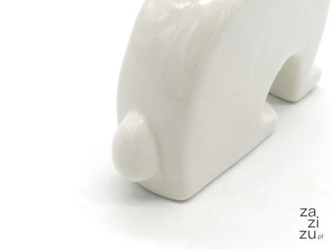 Królik ceramiczny biały płaski 4szt. Królik ceramiczny biały płaski 4szt.