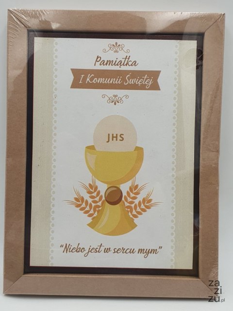 Obraz 18x25cm PAMIĄTKA I KOMUNII ŚWIĘTEJ Obraz 18x25cm PAMIĄTKA I KOMUNII ŚWIĘTEJ