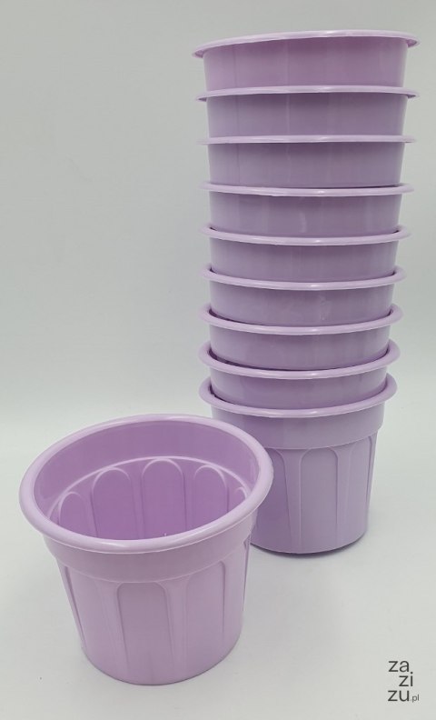Osłonka / doniczka 10szt. CARO 11cm FIOLETOWA Osłonka / doniczka 10szt. CARO 11cm FIOLETOWA