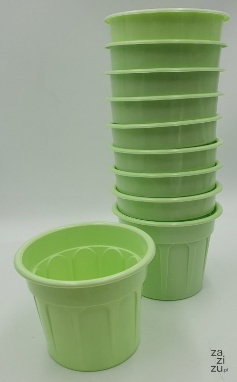 Osłonka / doniczka 10szt CARO 11cm Pistacja Osłonka / doniczka 10szt CARO 11cm Pistacja