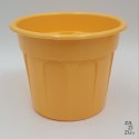 Osłonka / doniczka 10szt. CARO 11cm ŻÓŁTA