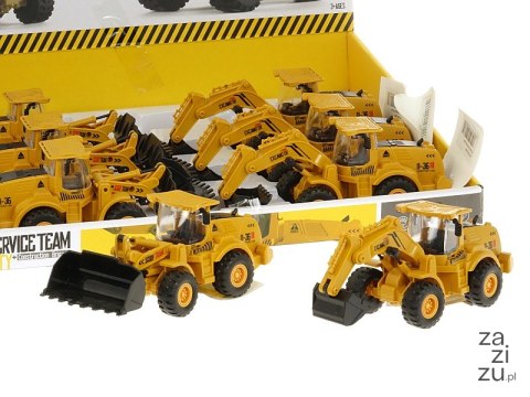 Pojazd budowlany 18x7x7cm, 8szt Pojazd budowlany 18x7x7cm, 8szt