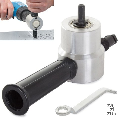 Przystawka do cięcia blachy nożyce na wiertarkę 11254 Przystawka do cięcia blachy nożyce na wiertarkę 11254