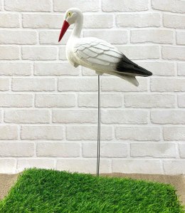 Ptak sztuczny-plastik BOCIAN nogi drut 60 cm FFT-1-1042