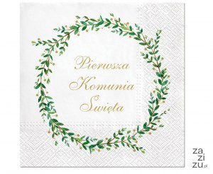 Serwetki papierowe paw Pierwsza Komunia Święta, 33x33 cm, 20 szt. SDL151200 Serwetki papierowe paw Pierwsza Komunia Święta, 33x33 cm, 20 szt. SDL151200