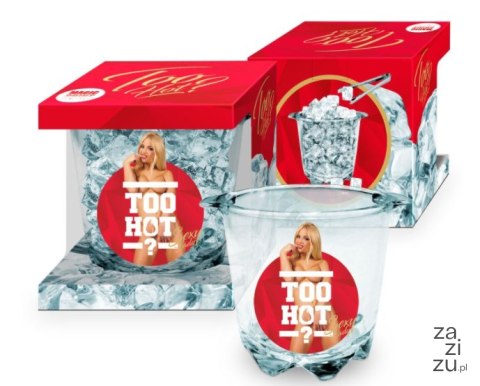 Szklany kubełek na lód - Kobieta Blondynka TOO HOT Szklany kubełek na lód - Kobieta Blondynka TOO HOT