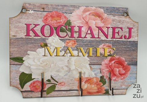 Wieszak ścienny 28x19,5cm KOCHANEJ MAMIE Wieszak ścienny 28x19,5cm KOCHANEJ MAMIE