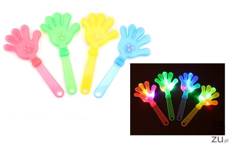 Zabawka 10szt łapka, rączka led świecąca 24 cm mix NT4873 Zabawka 10szt łapka, rączka led świecąca 24 cm mix NT4873
