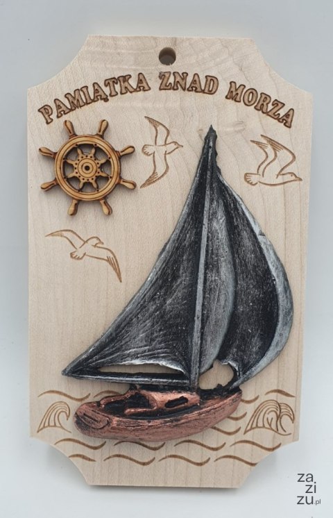Żaglówka na desce do zawieszenia 10X16cm NR113 Żaglówka na desce do zawieszenia 10X16cm NR113