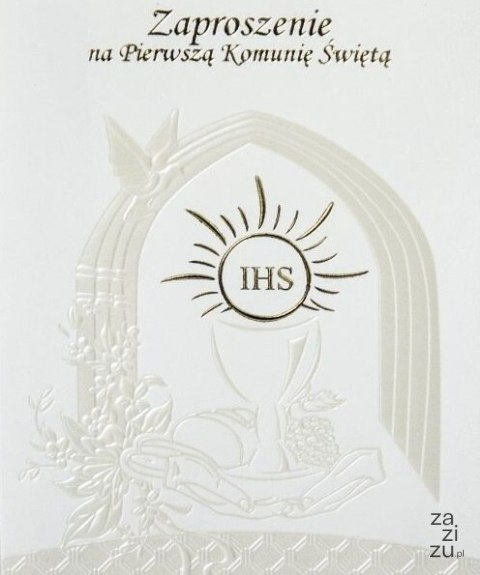 Zaproszenie KOMUNIA ŚWIĘTA 10szt 3479 Zaproszenie KOMUNIA ŚWIĘTA 10szt 3479