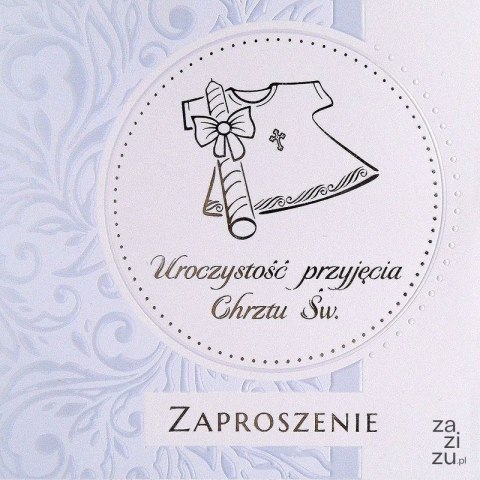 Zaproszenie na Chrzest Św. 10szt. KW LUX Zaproszenie na Chrzest Św. 10szt. KW LUX