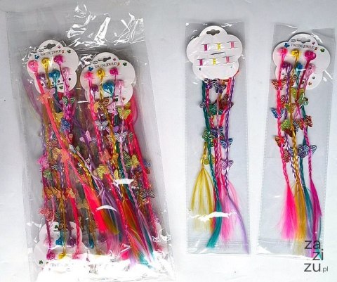Zestaw 6 warkoczyków do włosów, ze spinkami x12kpl Zestaw 6 warkoczyków do włosów, ze spinkami x12kpl
