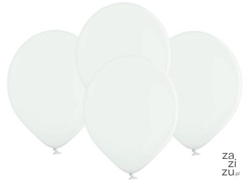 Balony pastelowe białe 23cm 100 szt. 88-01 Balony pastelowe białe 23cm 100 szt. 88-01