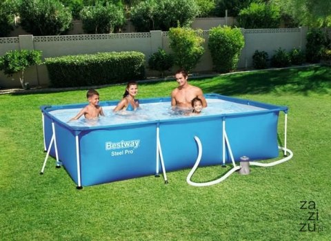 Basen stelażowy z pompą 300x201x66cm BESTWAY 56411 Basen stelażowy z pompą 300x201x66cm BESTWAY 56411